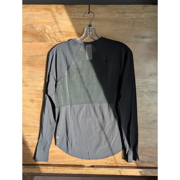 Athleta Ultimate Mesh Top Women 2XS Black Active Athleisure Breathable Quick Dry - Picture 2 of 3